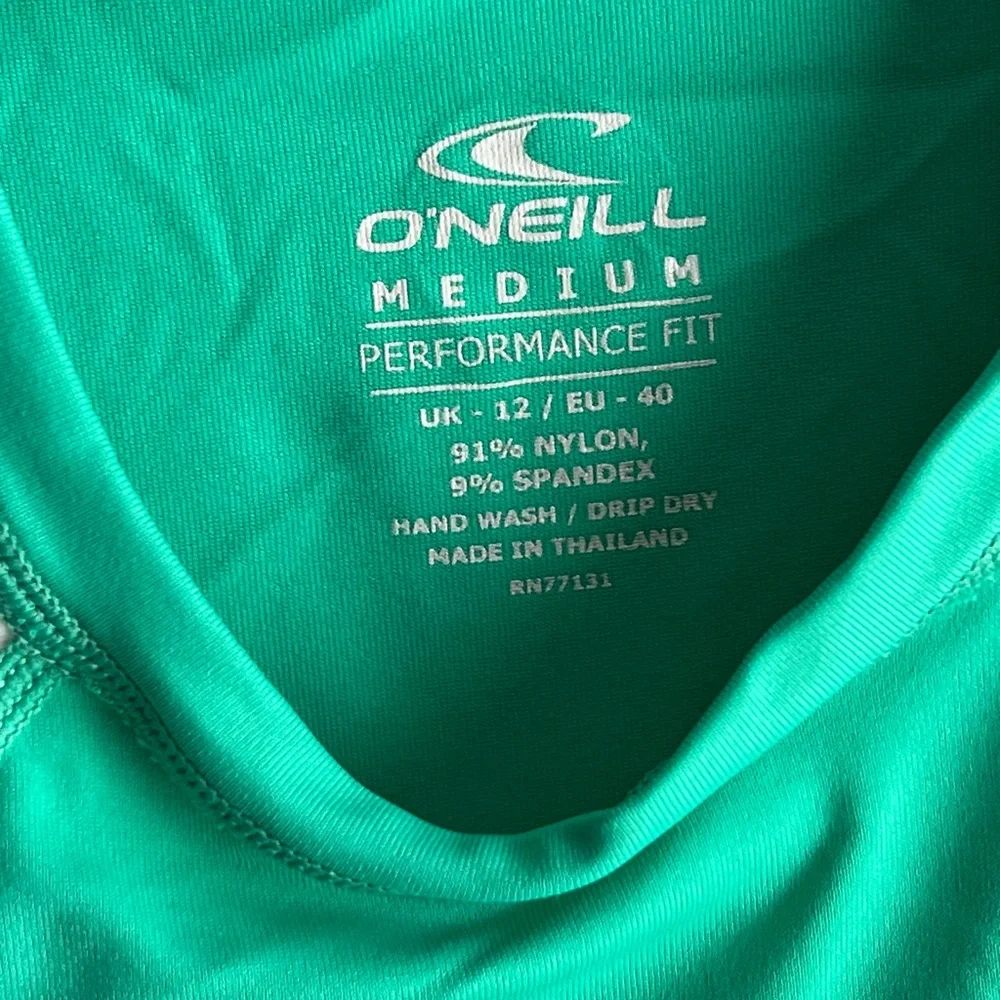 O'Neill Teal Short Sleeve Performance Rash Guard - Picture 3 of 6
